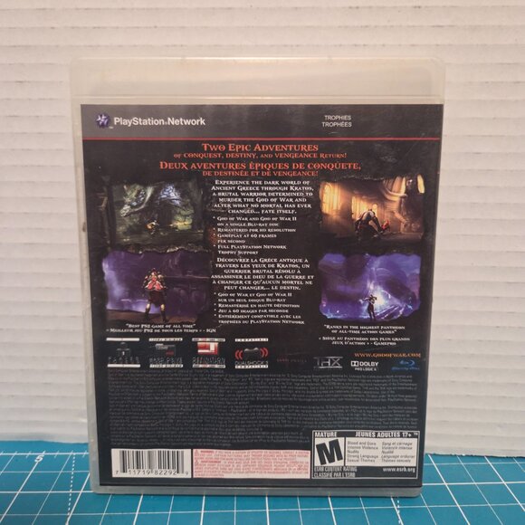 God of War Collection PS3 Playstation 3 Complete CIB Video Game Tested - Picture 2 of 8
